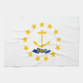 Linge De Cuisine Drapeau de l'État de Rhode Island (Horizontal)