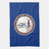 Linge De Cuisine Drapeau de l'État de Virginie (Vertical)