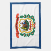 Linge De Cuisine Drapeau de l'État de Virginie occidentale (Vertical)