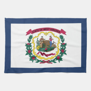Linge De Cuisine Drapeau de l'État de Virginie-Occidentale