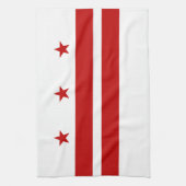 Linge De Cuisine Drapeau de l'État de Washington DC (Vertical)