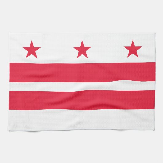 Linge De Cuisine Drapeau de l'État de Washington DC (Horizontal)