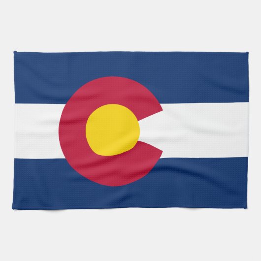 Linge De Cuisine Drapeau de l'État du Colorado (Horizontal)