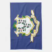 Linge De Cuisine Drapeau de l'État du Connecticut (Vertical)