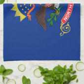 Linge De Cuisine Drapeau de l'État du Dakota du Nord (Plié)