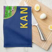 Linge De Cuisine Drapeau de l'État du Kansas (Quart Plié)