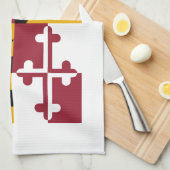 Linge De Cuisine Drapeau de l'État du Maryland (Quart Plié)