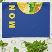 Linge De Cuisine Drapeau de l'État du Montana (Plié)