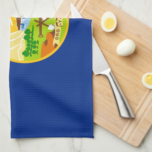 Linge De Cuisine Drapeau de l'État du Montana (Quart Plié)