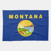 Linge De Cuisine Drapeau de l'État du Montana (Horizontal)