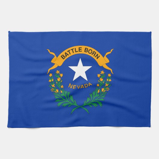 Linge De Cuisine Drapeau de l'État du Nevada (Horizontal)
