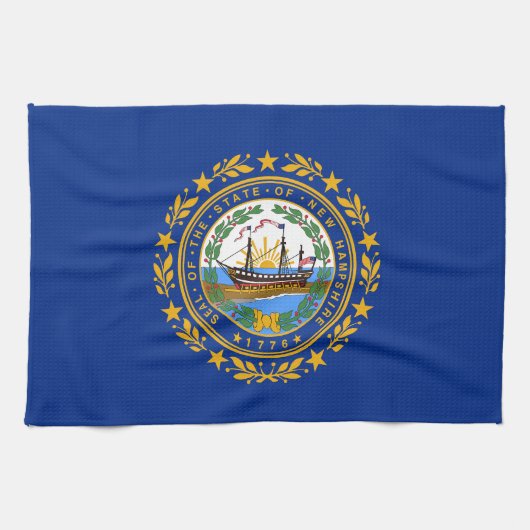 Linge De Cuisine Drapeau de l'État du New Hampshire (Horizontal)