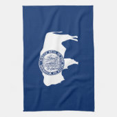 Linge De Cuisine Drapeau de l'État du Wyoming (Vertical)