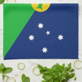 Linge De Cuisine Drapeau de l'île Christmas (Plié)