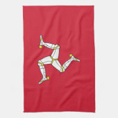 Linge De Cuisine Drapeau de l'île de Man (Vertical)