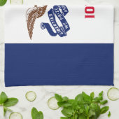 Linge De Cuisine Drapeau de l'Iowa (Plié)