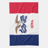 Linge De Cuisine Drapeau de l'Iowa (Vertical)