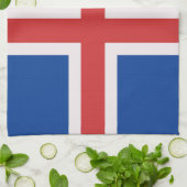 Linge De Cuisine Drapeau de l'Islande (Plié)