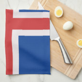 Linge De Cuisine Drapeau de l'Islande (Quart Plié)
