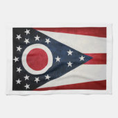 Linge De Cuisine Drapeau de l'Ohio (Horizontal)