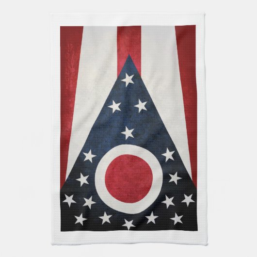 Linge De Cuisine Drapeau de l'Ohio (Vertical)