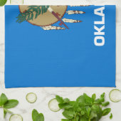 Linge De Cuisine Drapeau de l'Oklahoma (Plié)