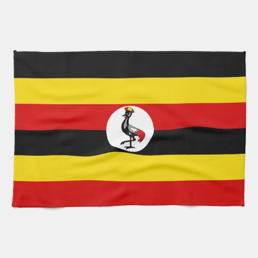 Linge De Cuisine Drapeau de l'Ouganda (Horizontal)