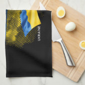 Linge De Cuisine Drapeau de l'Ukraine (Quart Plié)
