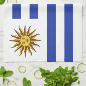 Linge De Cuisine drapeau de l'Uruguay (Plié)