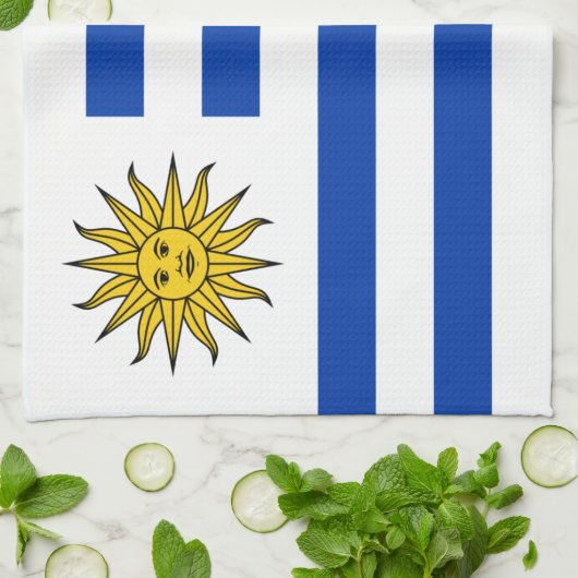 Linge De Cuisine Drapeau de l'Uruguay (Plié)