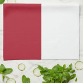 Linge De Cuisine Drapeau de Monaco (Plié)