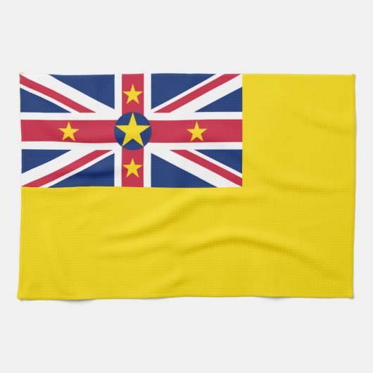 Linge De Cuisine Drapeau de Niue (Horizontal)