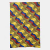 Linge De Cuisine Drapeau de ondulation de la Colombie (Vertical)