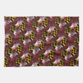 Linge De Cuisine Drapeau de ondulation du Maryland (Horizontal)