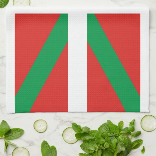 Linge De Cuisine Drapeau de Pais Vasco (Espagne) (Plié)
