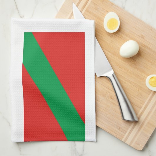 Linge De Cuisine Drapeau de Pais Vasco (Espagne) (Quart Plié)