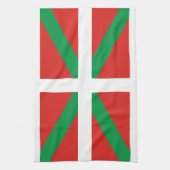 Linge De Cuisine Drapeau de Pais Vasco (Espagne) (Vertical)
