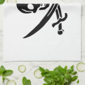 Linge De Cuisine Drapeau de pirate Crâne croisé épées (Plié)