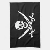 Linge De Cuisine Drapeau de pirate Crâne croisé épées (Vertical)
