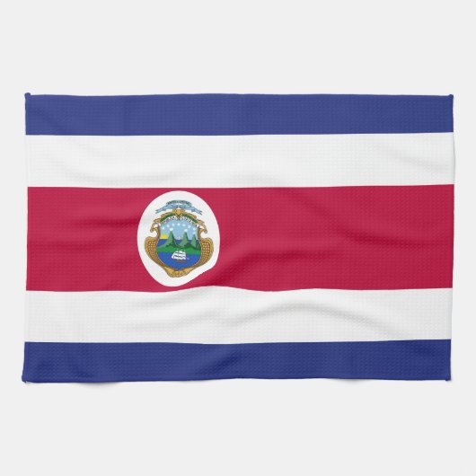 Linge De Cuisine Drapeau de Rican de côte (Horizontal)