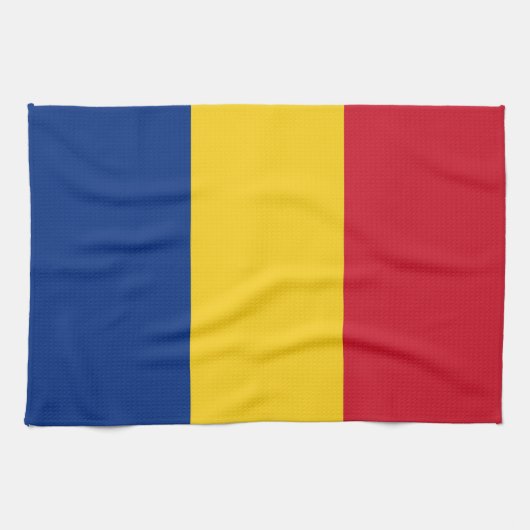 Linge De Cuisine Drapeau de Roumanie (Horizontal)