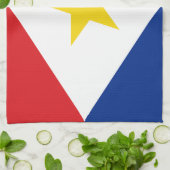 Linge De Cuisine Drapeau de Saba (Plié)
