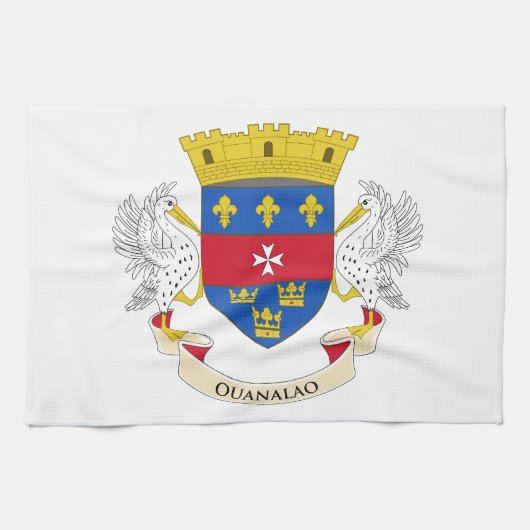 Linge De Cuisine Drapeau de Saint-Barthélemy (Horizontal)