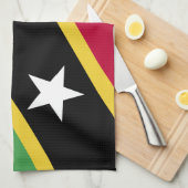 Linge De Cuisine Drapeau de Saint-Kitts-et-Nevis (Quart Plié)