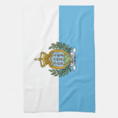 Linge De Cuisine Drapeau de Saint-Marin (Vertical)