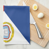 Linge De Cuisine Drapeau de Saint-Martin (Quart Plié)