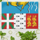 Linge De Cuisine Drapeau de Saint-Pierre-et-Miquelon (Plié)