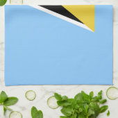 Linge De Cuisine Drapeau de Sainte-Lucie (Plié)