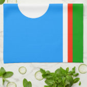 Linge De Cuisine Drapeau de Sakha (Plié)