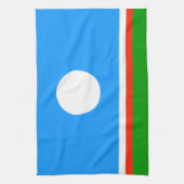 Linge De Cuisine Drapeau de Sakha (Vertical)